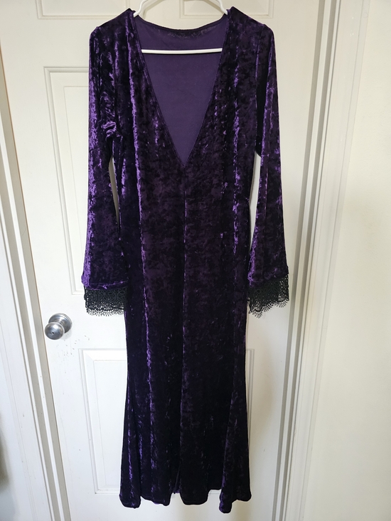 Blackmilk Dresses & Skirts - BlackMilk Purple Crushed Velvet Maxi Dress